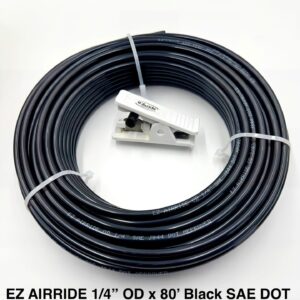1/4" OD x 80' D.O.T. NYLON REINFORCED AIR LINE + Tube Cutter