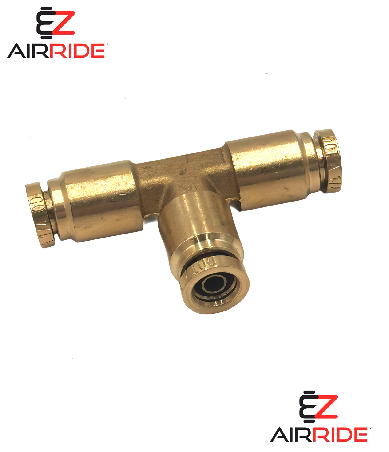 1/4" Brass Tee Fittings - DOT APPROVED - EZ Push-In Union Tee (6 pcs) + Tube Cutter - Image 4