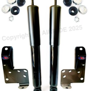 1958-1964 CHEVROLET X-FRAME FRONT SHOCK RELOCATOR KIT w/ SHOCKS