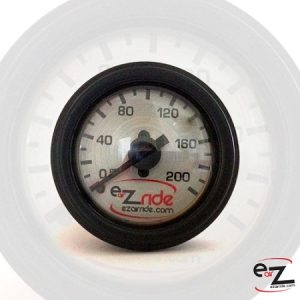 EZ Air Ride Brushed Metal 200 PSI Dual Needle Gauge