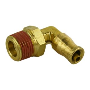1/4" PTC x 3/8" Male NPT DOT Brass 360   Swivel Elbow