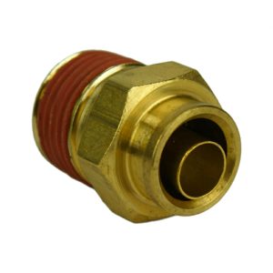 3/8" PTC x 3/8" Male NPT DOT Brass Connector