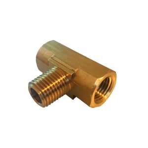 3/8" FPT x 3/8" MPT x 3/8" FPT - Brass Tee